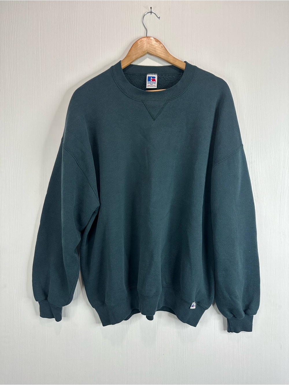 Russell Athletic USA Dark Green Crewneck Sweatshirt for Men